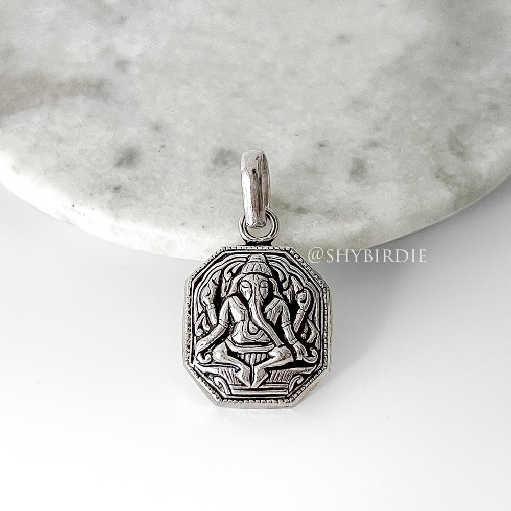 NEW Ganesha Pendant in Sterling Silver